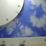 Натяжной потолок "Небо",потолок из гипсокартона с подсветкой